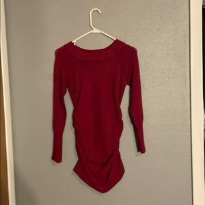 Maroon colored tunic